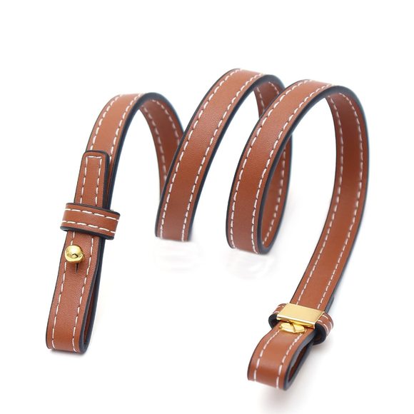 Genuine Leather Purse Strap Adjustable Replacement Crossbody Shoulder Bag UwU - Picture 1 of 5